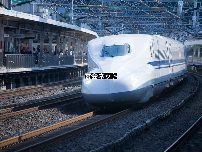 神戸に向かう新幹線のぞみ