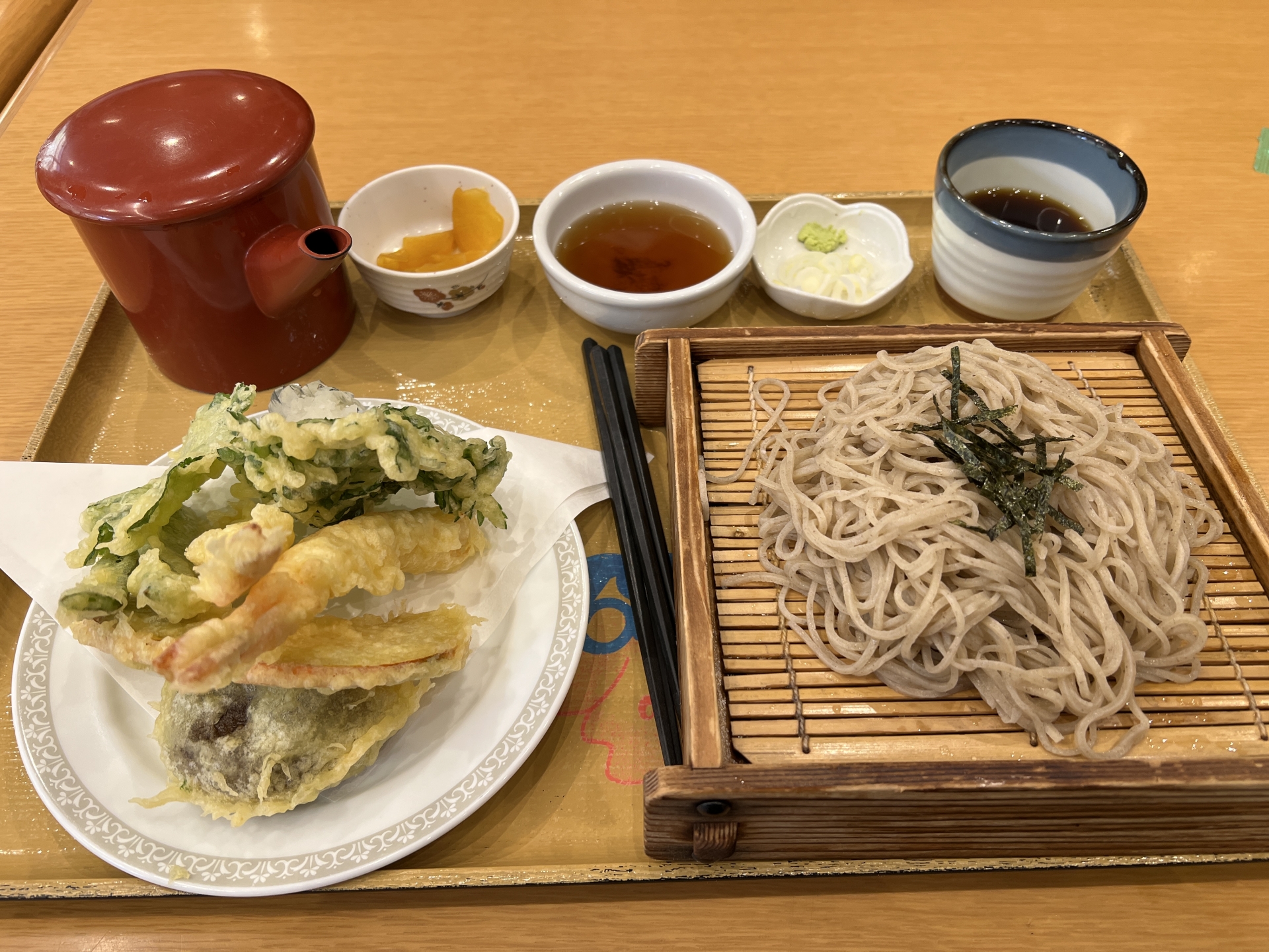 湯宿温泉のそば