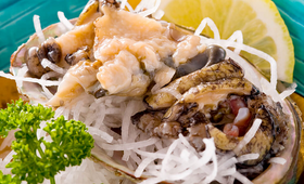 あわびの刺身 - はちべ