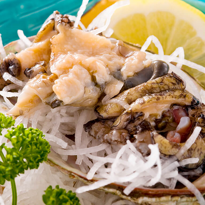 あわびの刺身 - はちべ