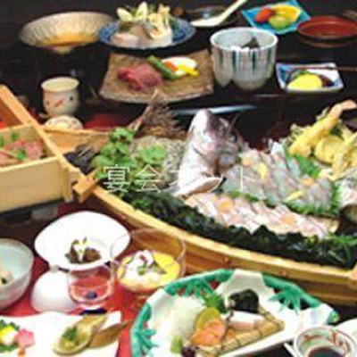 料理 - 風呂海若の宿