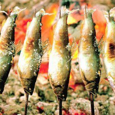 鮎の塩焼き - 嵐渓荘