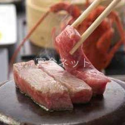 横手黒毛和牛の鉄板焼き - 横手駅前温泉　ホテルプラザ迎賓