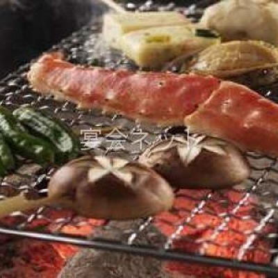 魚介の網焼き - 丸駒 温泉旅館