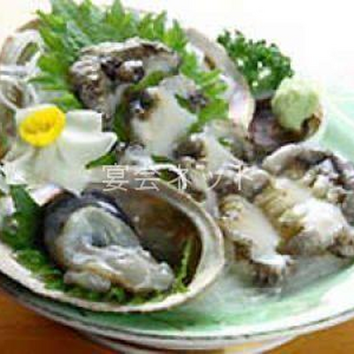 アワビのお造り - 檜扇荘