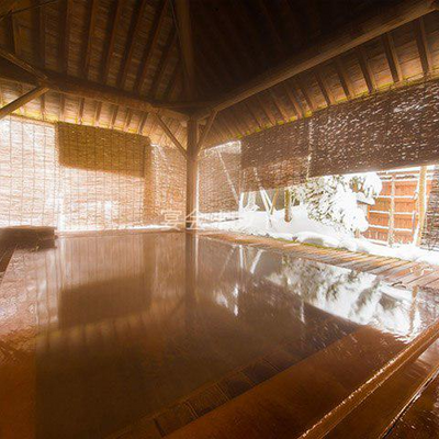 【大浴場】木響の湯　檜露天風呂 - 平湯館