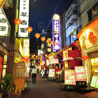 夜の横浜中華街1